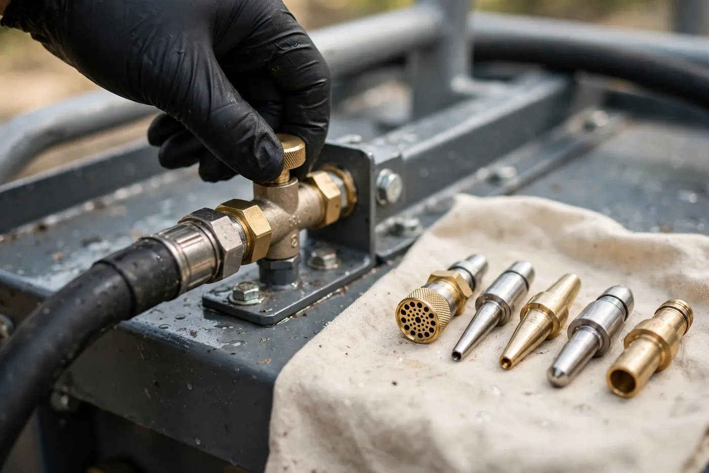Set Pressure And Nozzle