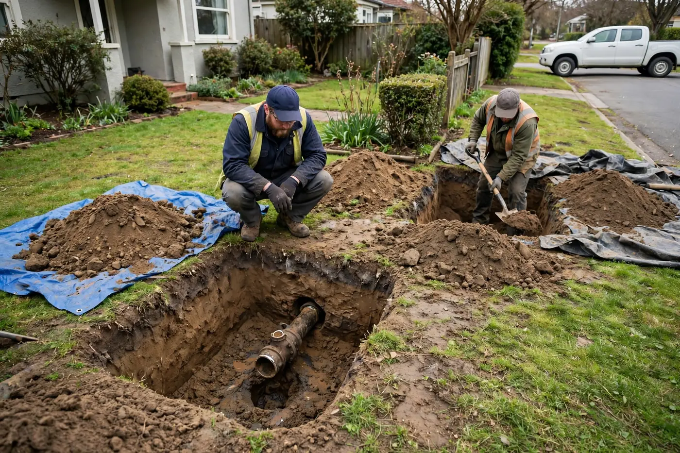 Dig Entry And Exit Pits